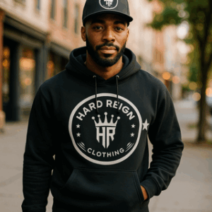 Hardline Black Men Hoodie