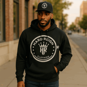 Hardline Black Men Hoodie