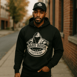 Hardline Black Men Hoodie