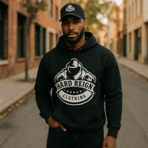 Hardline Black Men Hoodie
