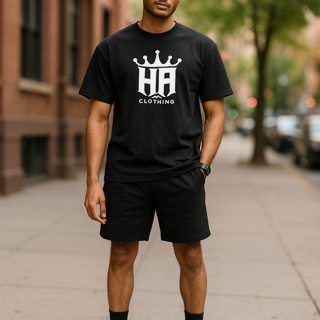 Hardline Black Men Shirt