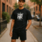 Hardline Black Men Shirt
